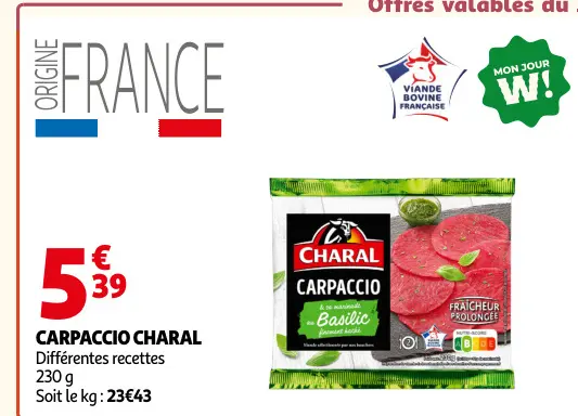 Offre: Carpaccio