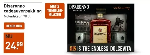 Aanbieding: Disaronno cadeauverpakking