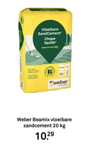 Aanbieding: vloeibare zandcement