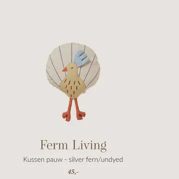 Aanbieding: Kussen pauw