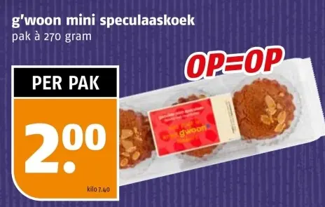 Aanbieding: g'woon mini speculaaskoek