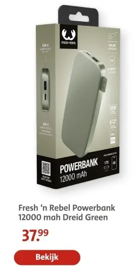 Aanbieding: Fresh 'n Rebel Powerbank