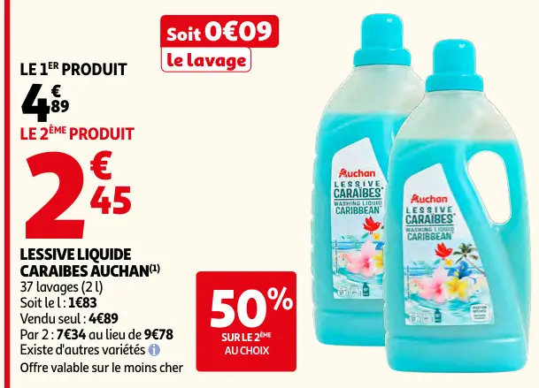Promotie: Lessive liquide caraibes