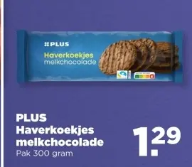 Aanbieding: Haverkoekjes melkchocolade