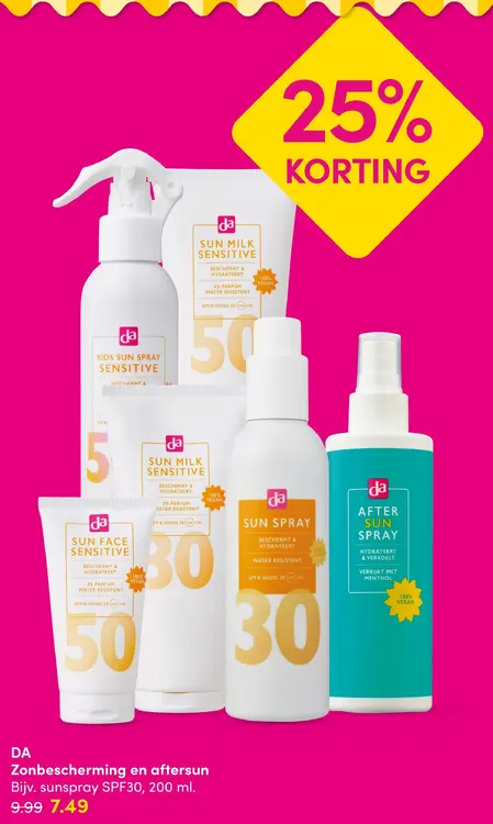 Aanbieding: Zonbescherming en aftersun