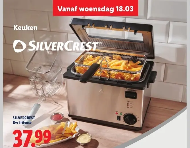 Aanbieding: Rvs friteuse