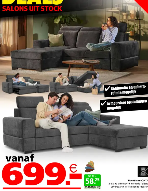Aanbieding: Hoeksalon CLYDE