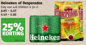 Aanbieding: Heineken of Desperados