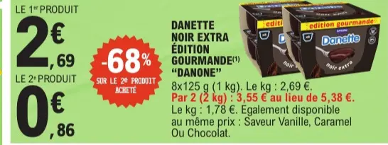 Aanbieding: Danette noir extra édition gourmande
