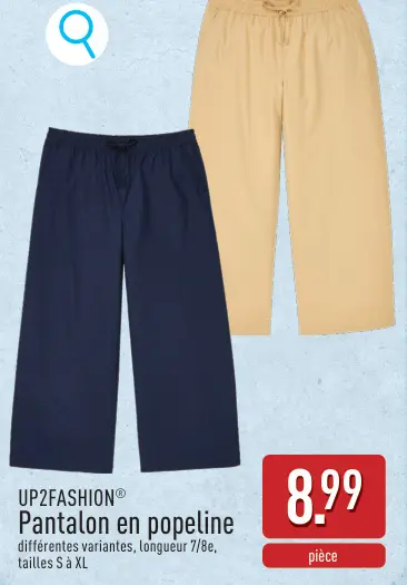 Offre: Pantalon en popeline