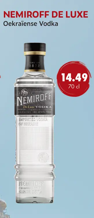 Aanbieding: Nemiroff de luxe vodka
