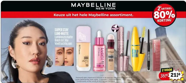 Aanbieding: Maybelline assortiment