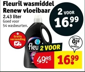 Aanbieding: Fleuril wasmiddel Renew vloeibaar