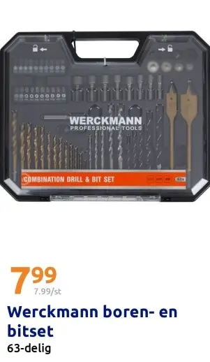 Aanbieding: Werckmann boren- en bitset