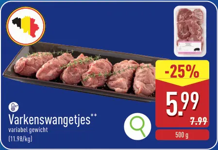 Promotie: Varkenswangetjes