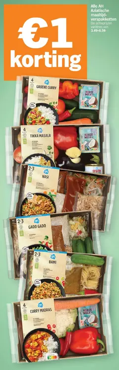 Aanbieding: Alle AH Aziatische maaltijdpakketten
