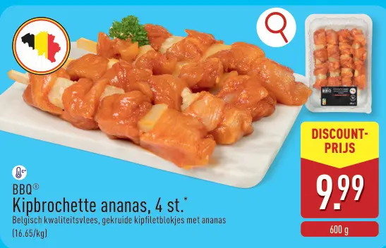 Promotie: Kipbrochette ananas