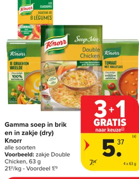 Aanbieding: Gamma soep in brik en in zakje (dry)