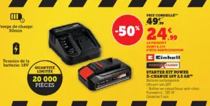 Aanbieding: STARTER KIT POWER X-CHANGE 18V