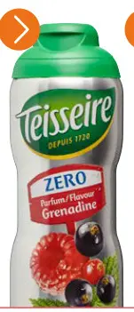 Promotie: Teisseire Zero Parfum/Flavour Grenadine