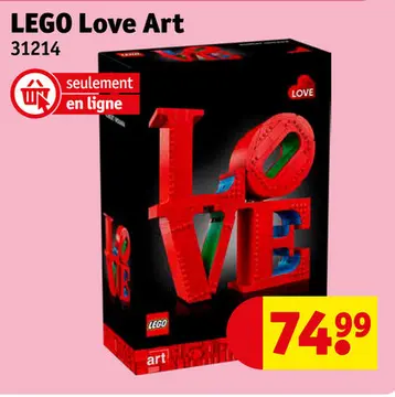 Offre: LEGO Love Art