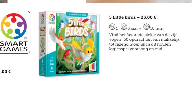Promotie: 5 Little birds