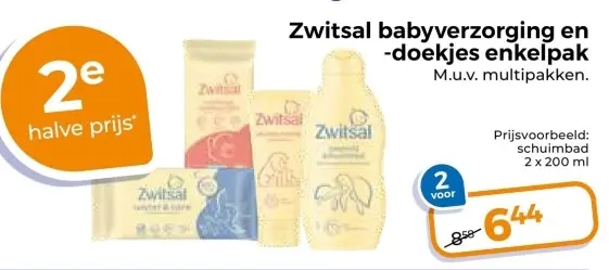 Aanbieding: babyverzorging en -doekjes enkelpak