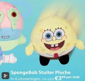 Aanbieding: SpongeBob Stuiter Pluche
