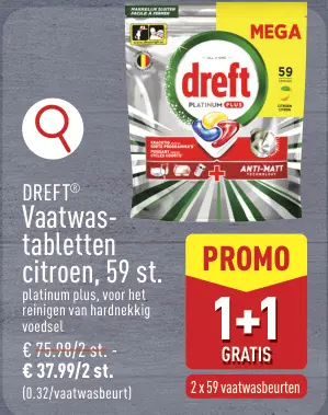 Promotie: Vaatwas-tabletten citroen
