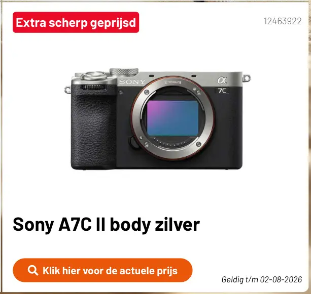 Promotie: A7C II body zilver