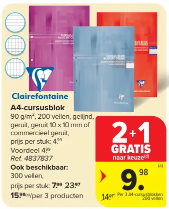 Promotie: A4-cursusblok