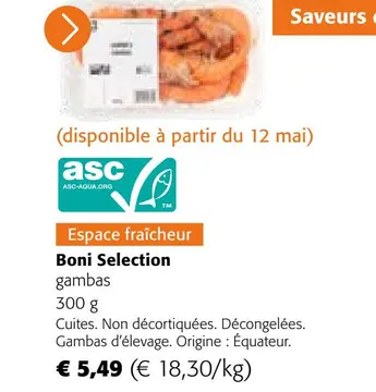 Offre: Boni Selection gambas