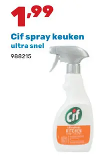 Promotie: Cif spray keuken