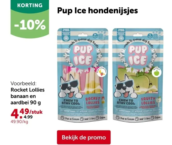 Promotie: Pup Ice hondenijsjes