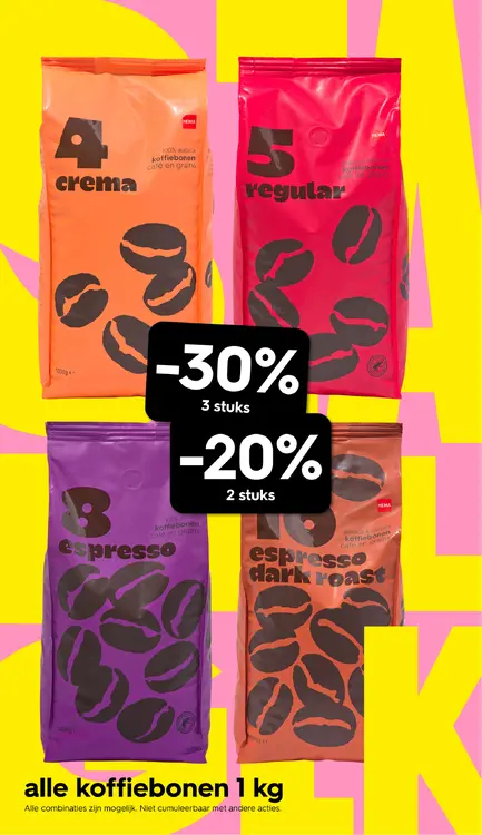 Promotie: Alle koffiebonen 1 kg
