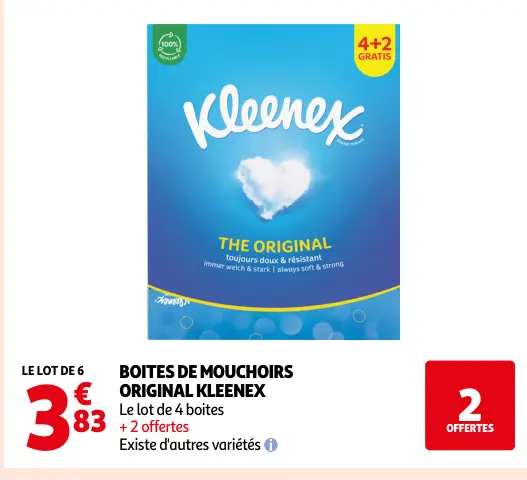 Offre: Boites de mouchoirs original