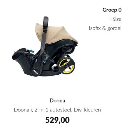 Aanbieding: Doona i, 2-in-1 autostoel