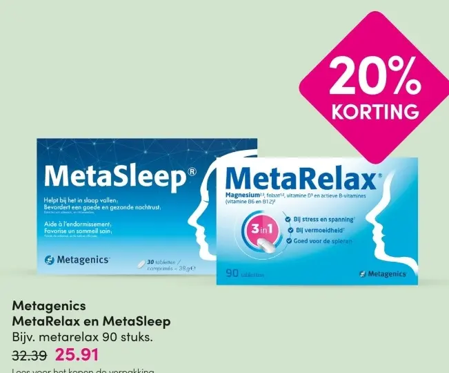 Aanbieding: MetaRelax en MetaSleep