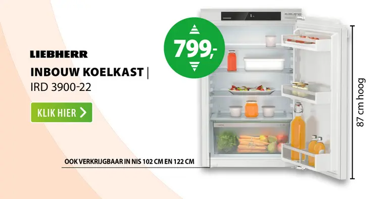 Aanbieding: Inbouw koelkast