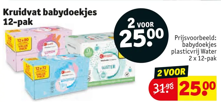 Aanbieding: Kruidvat babydoekjes