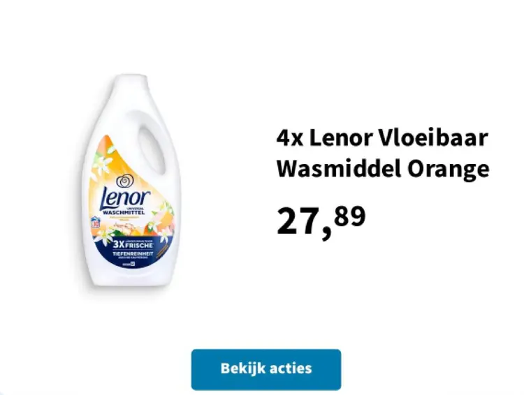 Promotie: Lenor Vloeibaar Wasmiddel Orange