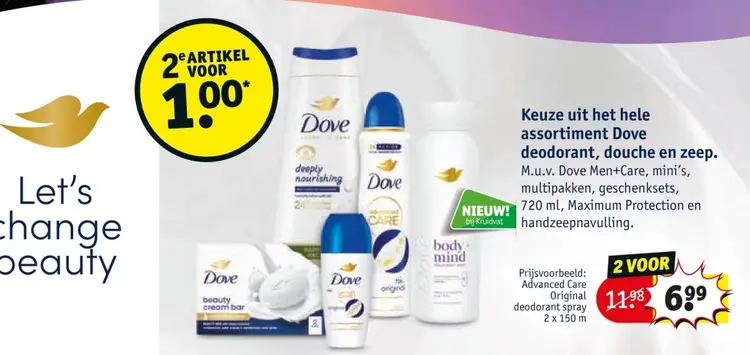 Aanbieding: Dove deodorant, douche en zeep