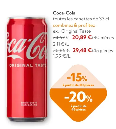 Offre: Coca-Cola Original Taste