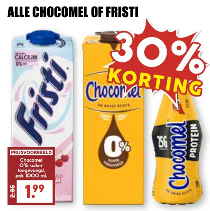Aanbieding: Chocomel of Fristi