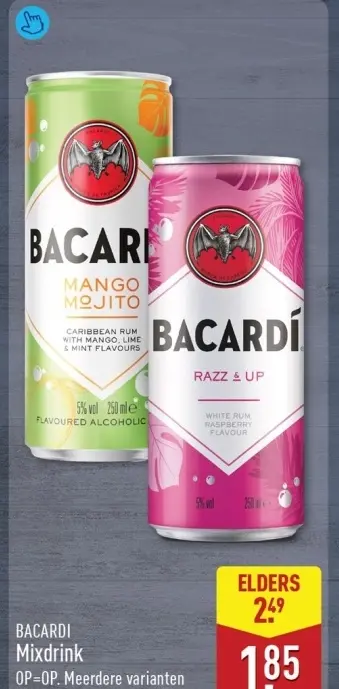 Aanbieding: BACARDI Mixdrink