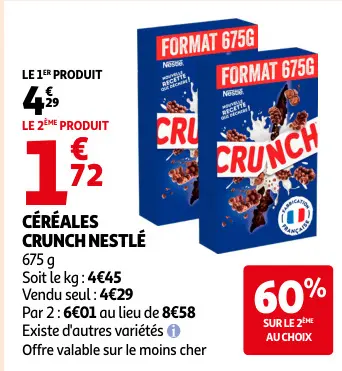 Promotie: Céréales crunch