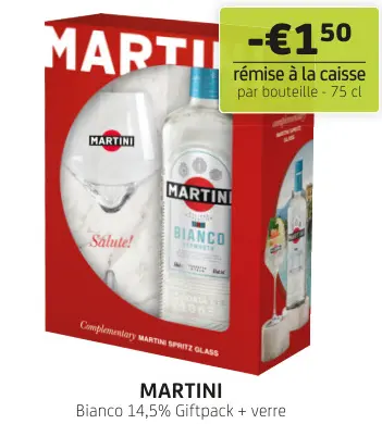 Offre: MARTINI Bianco Giftpack + verre
