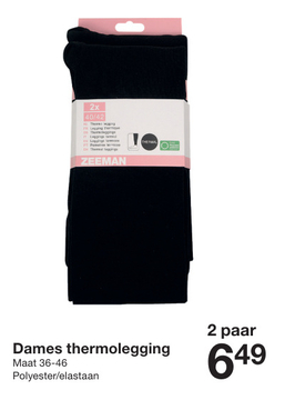 Aanbieding: Dames thermolegging