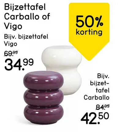 Aanbieding: Bijzettafel Carballo of Vigo