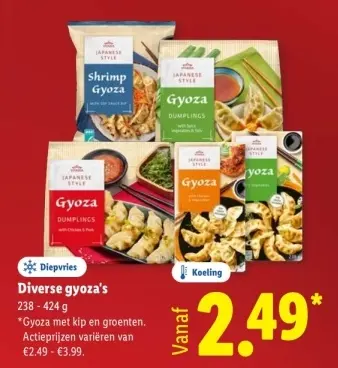 Aanbieding: Diverse gyoza's